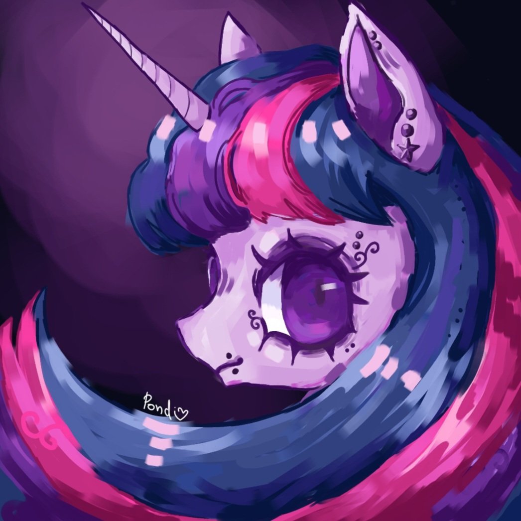 twipond's tweet photo. my little emo <3 #mlp https://t.co/z6oL2gXfWd