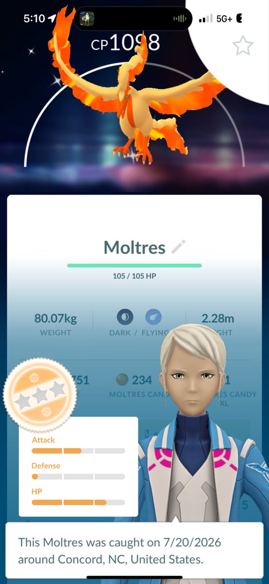 EXGR0UD0N's tweet photo. Went out to try and get some shiny Pikachu, but got this one instead 🙂 https://t.co/sb3VS8z32k