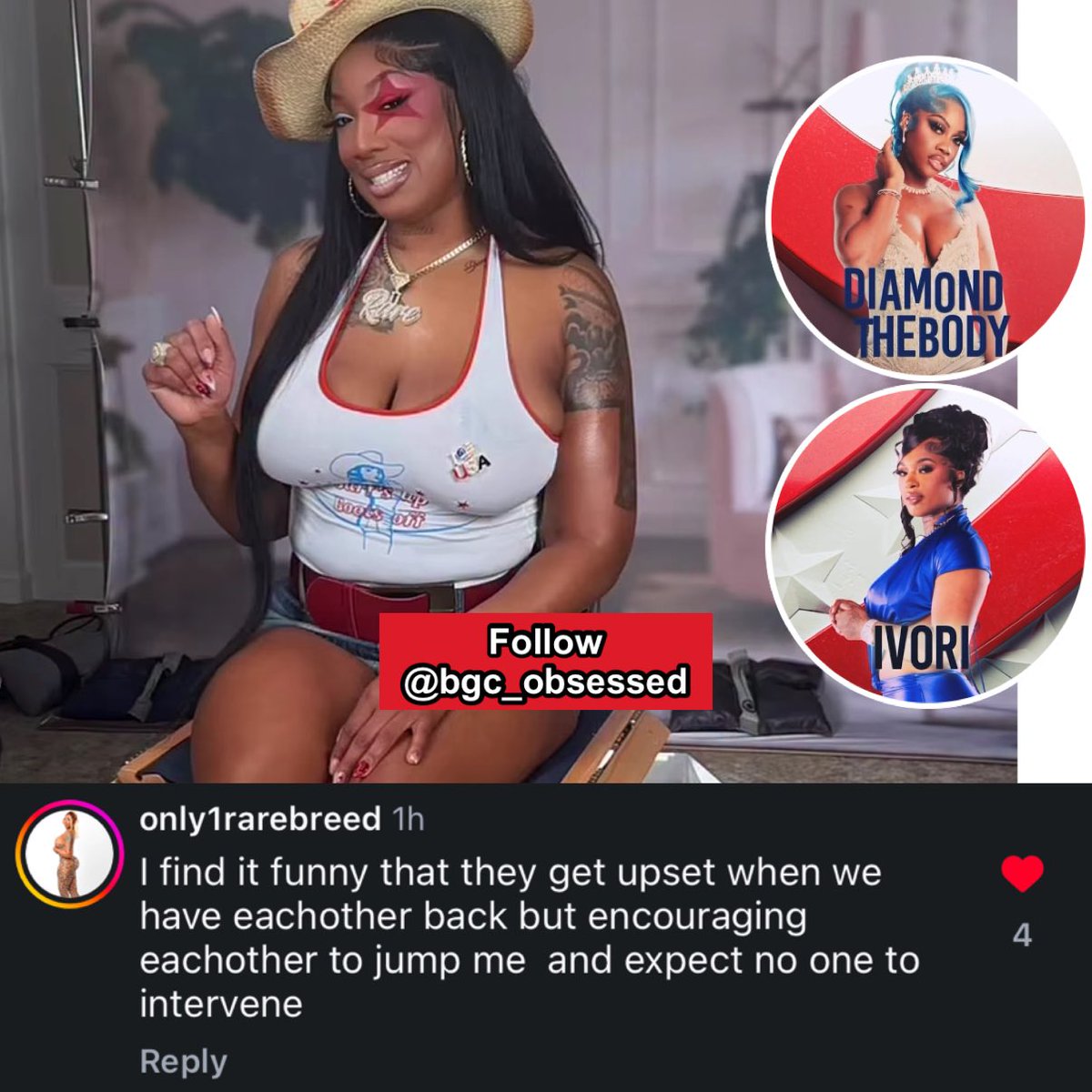 Baddie_Obsessed's tweet photo. Pressure speaks out about jetting jumped repeatedly on #BaddiesUSA https://t.co/S8zb4LuPlv