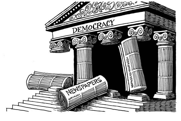 Martyupnorth's tweet photo. The 5 pillars of democracy are crumbling, and we're seeing it in real time.

Democracy doesn't rest on one foundation.  No, it stands on five interdependent pillars:

1. The Vote - powered by an educated, informed electorate. Without citizens who can think critically and separate signal from noise, elections become popularity contests.

2. The Government - tasked with executing the will of the people and delivering results.  Elected by the many, a threat to minorities.

3. The Opposition - essential for scrutiny, alternatives, and preventing power from corrupting.  Holding the Government accountable.

4. The Media - the watchdog that holds power to account.  It must be a free press, informing the public with truths and facts. Educating the voter.

5. The Expert Community — academics, analysts, and specialists (like engineers & lawyers) who provide evidence-based guidance, not ideological cheerleading.  They question the media and the government.

All five are under strain today, but the media is collapsing fastest. Instead of relentlessly questioning those in government, too many outlets now treat the opposition as the primary threat. Accountability has flipped. They're scrutinizing the challengers, and shielding those in power.  When the referee starts playing for one team, the whole game loses legitimacy.

A healthy democracy requires all five pillars strong and independent. When they weaken,  especially when the watchdogs become lapdogs,  we don't just get bad governance. We get something far more fragile.

Time to reinforce the foundations.

I've been working hard to inform people, but it doesn't seem to matter.  Are our collective memories that short?