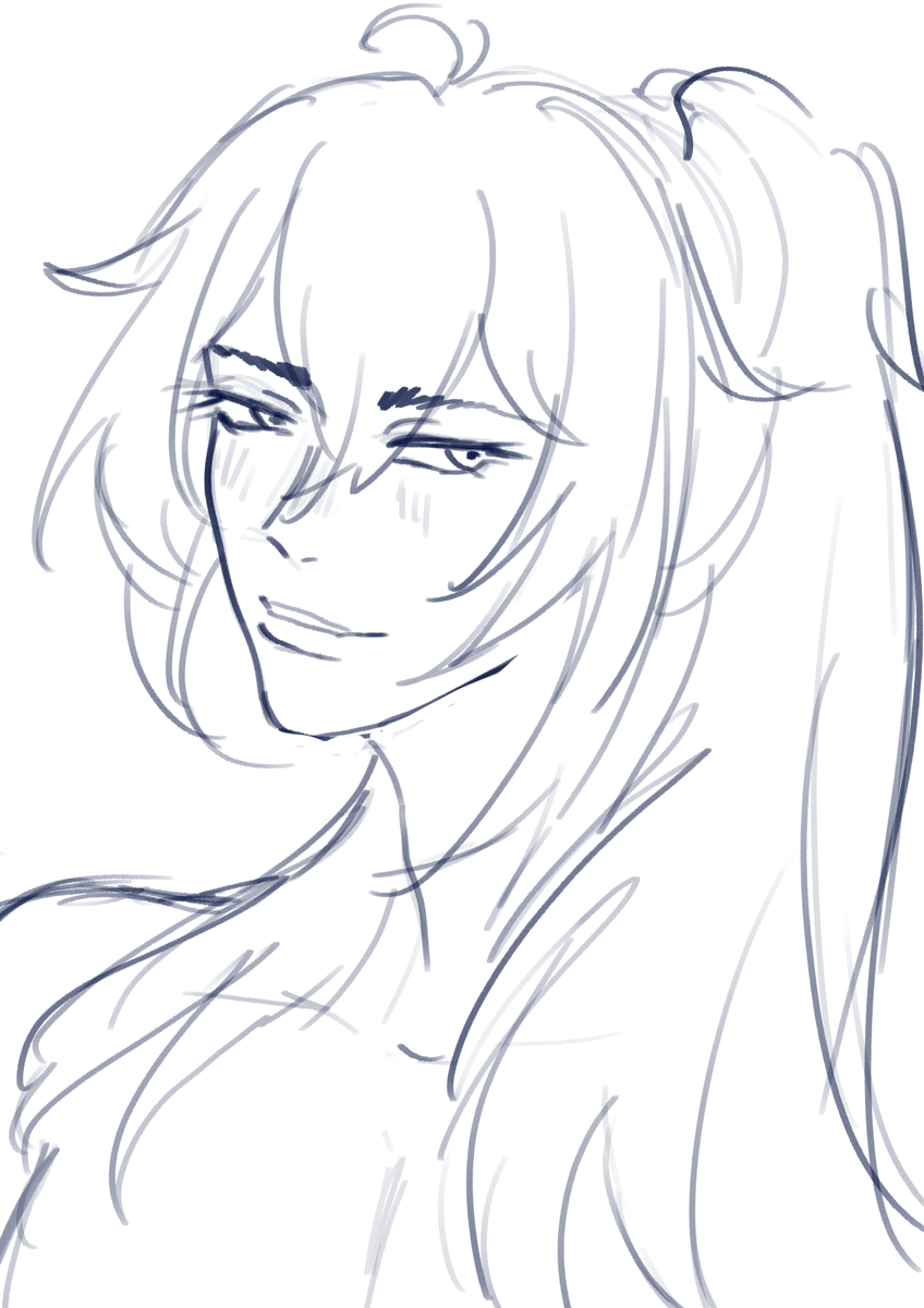 hann__ey's tweet photo. Diluc sketch https://t.co/0p4ucdyV9w