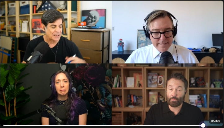kmanguward's tweet photo. At one point during this week's @reason Roundtable pod, @nickgillespie said the word "throbbing." @MattWelch @petersuderman and I were unwell https://t.co/MvYkprhHWc https://t.co/cRdJ85y5jl