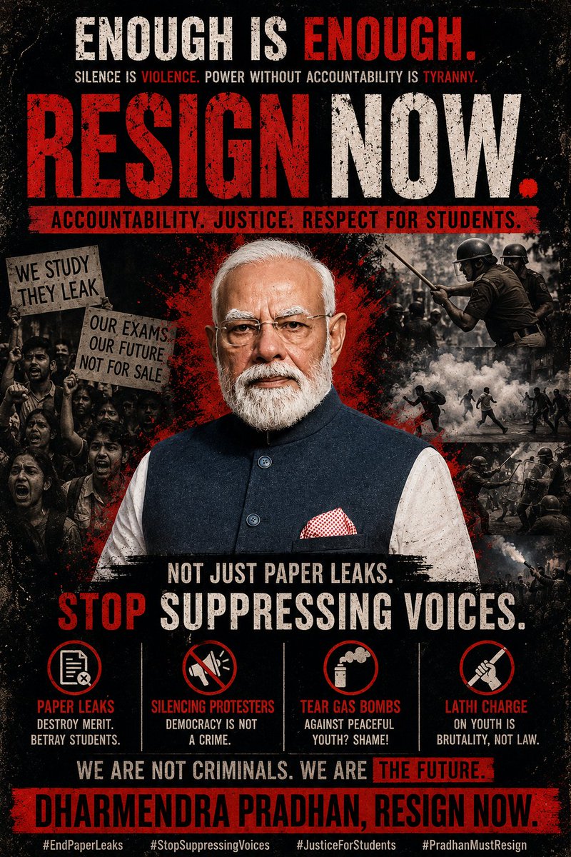 saldi_ind__'s tweet photo. मोदी जी, इस्तीफ़ा दीजिए।
مودی جی، استعفیٰ دیجیے

মোদীজি, পদত্যাগ করুন।

மோடி ஜி, தயவுசெய்து பதவி விலகுங்கள்.

మోదీ గారు, దయచేసి రాజీనామా చేయండి.

@narendramodi PLEASE RESIGN!!!

#NarendraModiResign #DharmendraPradhanResign
#ModiGoBack #ShameOnYouModi https://t.co/l7UV3hc2lz