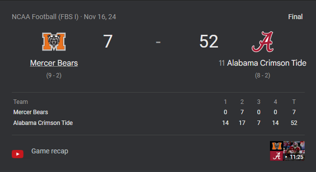 Caxe_Finley's tweet photo. @SECSupremacyCFB @CSOonX Not at the end of Oct or Nov. Normally first 4 games of season. Real tough game here, and chance to rest up. https://t.co/mAmm7r7jnb