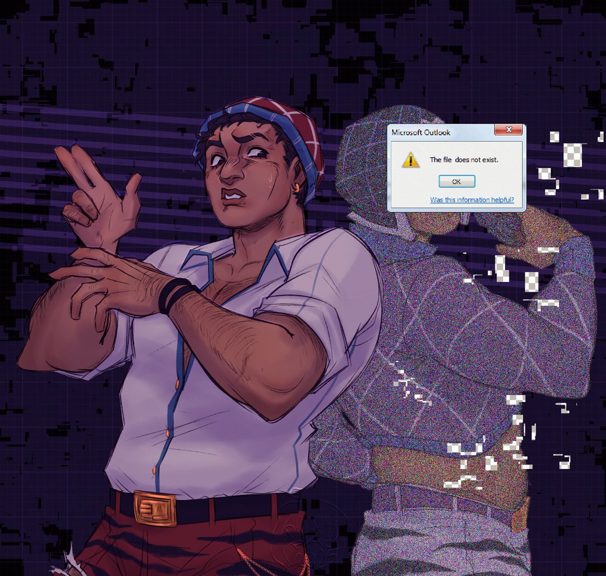 donniipao's tweet photo. adding more to the bunch from the #jjba amnesia rp! (i forgot to post these oopsie) ,,, (featuring #mista and #abbacchio)
ignore the repost i forgot something lmao https://t.co/afRBu01YXW