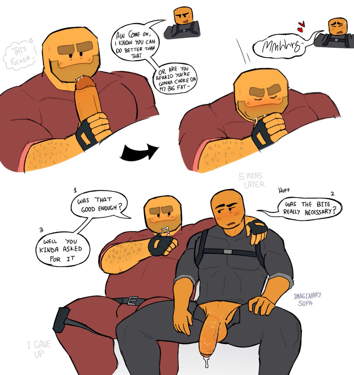 Evil_spongebob2's tweet photo. Sucking your colleague off but he starts getting too cocky 
#robloxnsfw https://t.co/YYl6ke0QVK