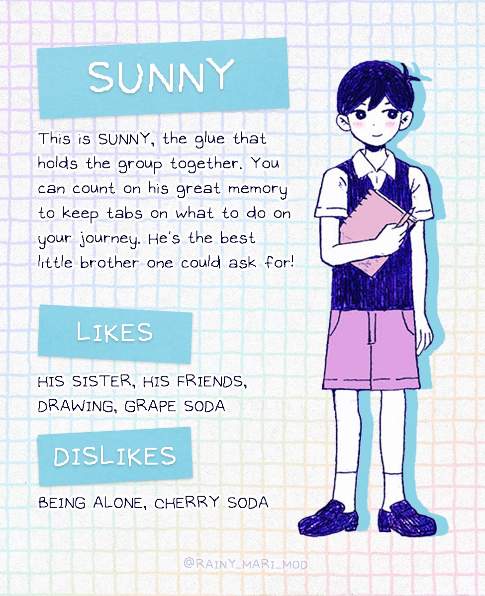 rainy_mari_mod's tweet photo. Meet Sunny, a beloved ally on your journey through Mariland. ✏️📔
#OMORI #RAINYMARI #OMORIFANART https://t.co/cO5U8tH1Oj