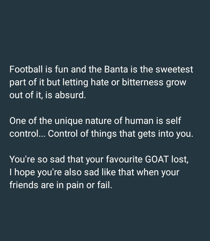 EmmanuelAnugoo's tweet photo. Is actually insane to be so emotional on things that doesn't matter. https://t.co/H907X0wR3O