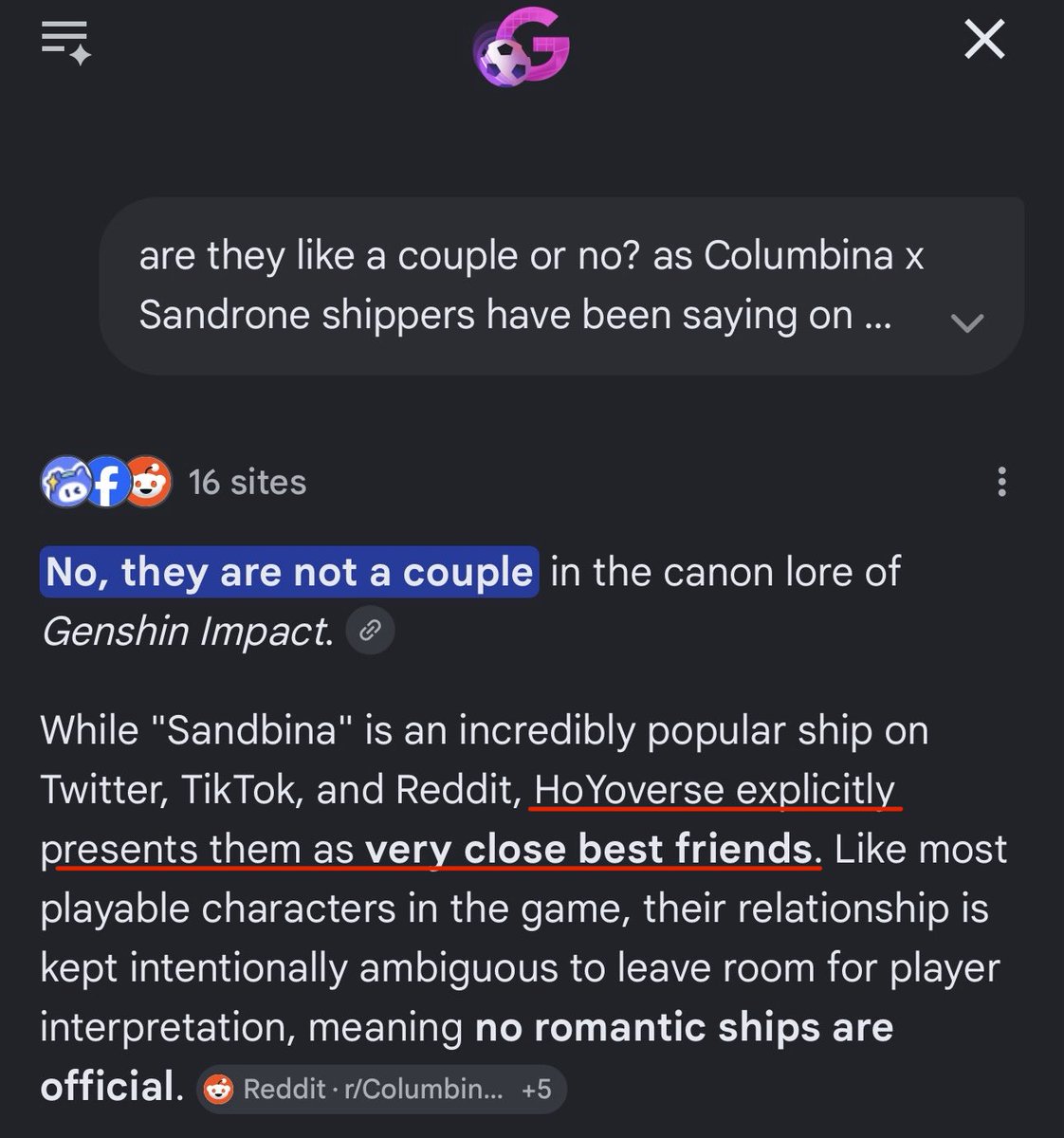 ItsForgerBond's tweet photo. @WiremuT285 Yes forever #Sandbina/#Sandrone and #Columbina will stay as best friends only in the canon and true lore of #GenshinImpact https://t.co/zYP2m7Mv34