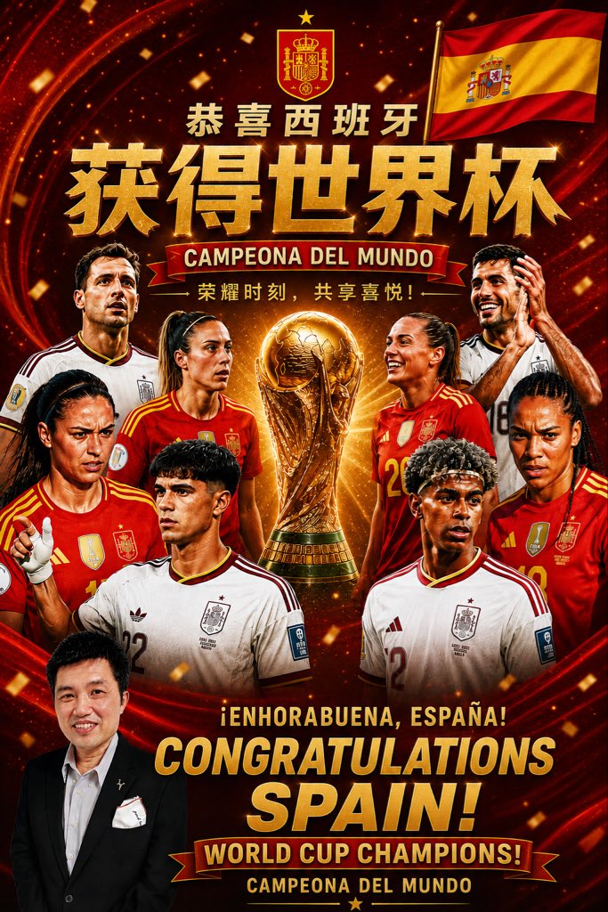 kslim1018's tweet photo. 恭喜 #西班牙🇪🇸
Congratulations #Spain https://t.co/o9QSbLkXQo