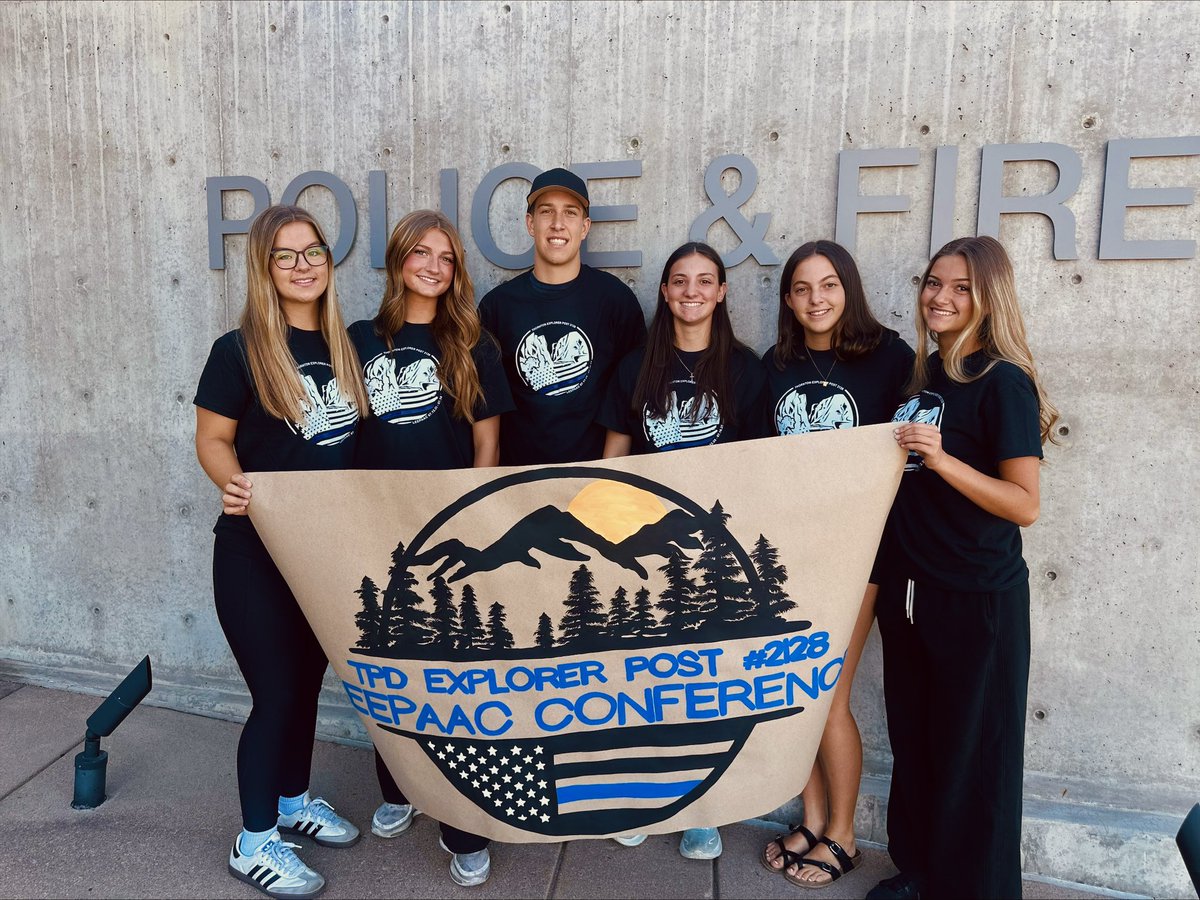 ThorntonPolice's tweet photo. #ThorntonPD Explorer Post #2128 is headed to the LEEPAAC conference in Gunnison this week, where they'll take part in scenario-based competitions testing their knowledge of law enforcement concepts and practices. It's a great chance to sharpen their skills, meet other Explorers, and put their training to the test!

We're proud of the work this group has put in and can't wait to see them shine. Join us in wishing them good luck! 👏👏👏