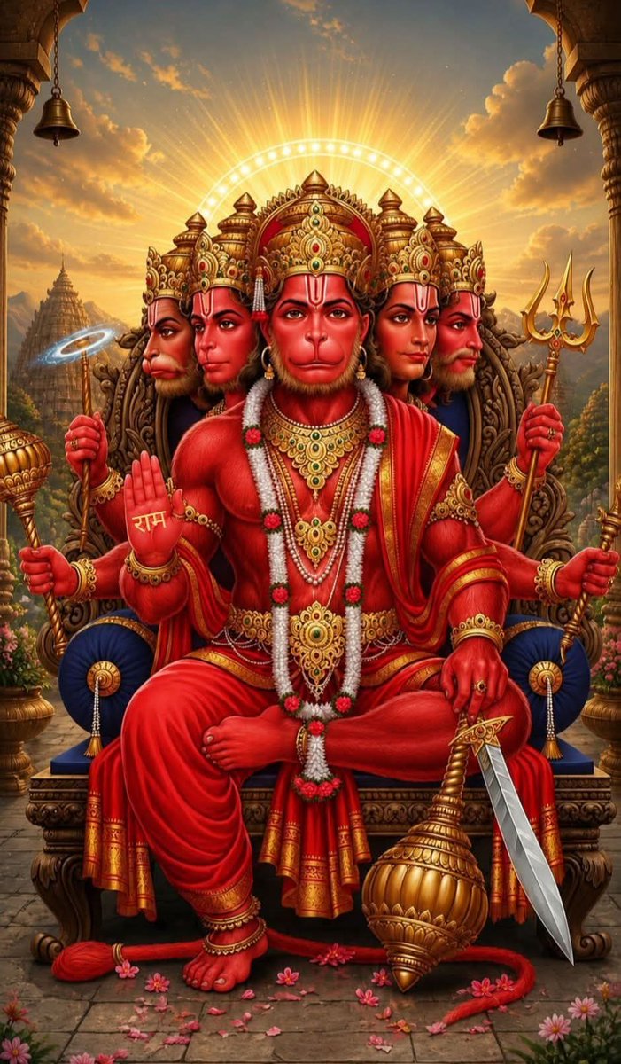 HiNdU05019434's tweet photo. ⚘️🤲‼️#हनुमान_रक्ष_सर्वदा ‼️🤲⚘️

पंचमुखी हनुमान जी के अद्भुत अलौकिक मंगलमय रूप दर्शन❣️

🙌 श्री हनुमान जी महाराज आपके हर कष्टों का नाश करें🙌

   🎪⛳#ॐ_हं_हनुमंते_नमः ⛳🎪🙏
  ⚔️🔥#जय_महाबली_हनुमान 🔥⚔️ https://t.co/OHmjQdNdHF