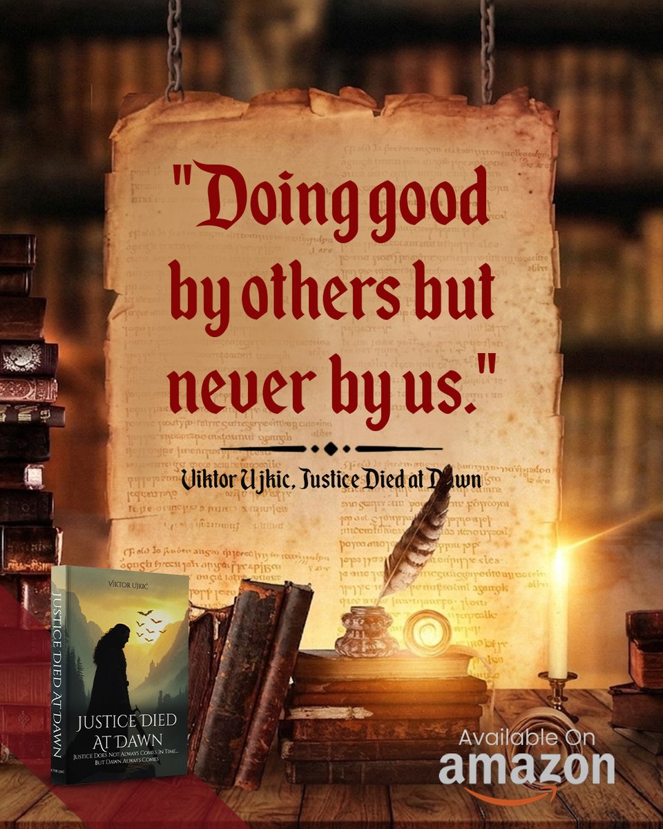 viktorujkic's tweet photo. Author's Dedication

"For all of those who fight for what they deserve instead of what they get." Viktor wrote this for you.

Buy on Amazon → https://t.co/Uy62K3HKbM

#JusticeDiedAtDawn #ViktorUjkic #NeverSurrender https://t.co/eN4dQA0PoP