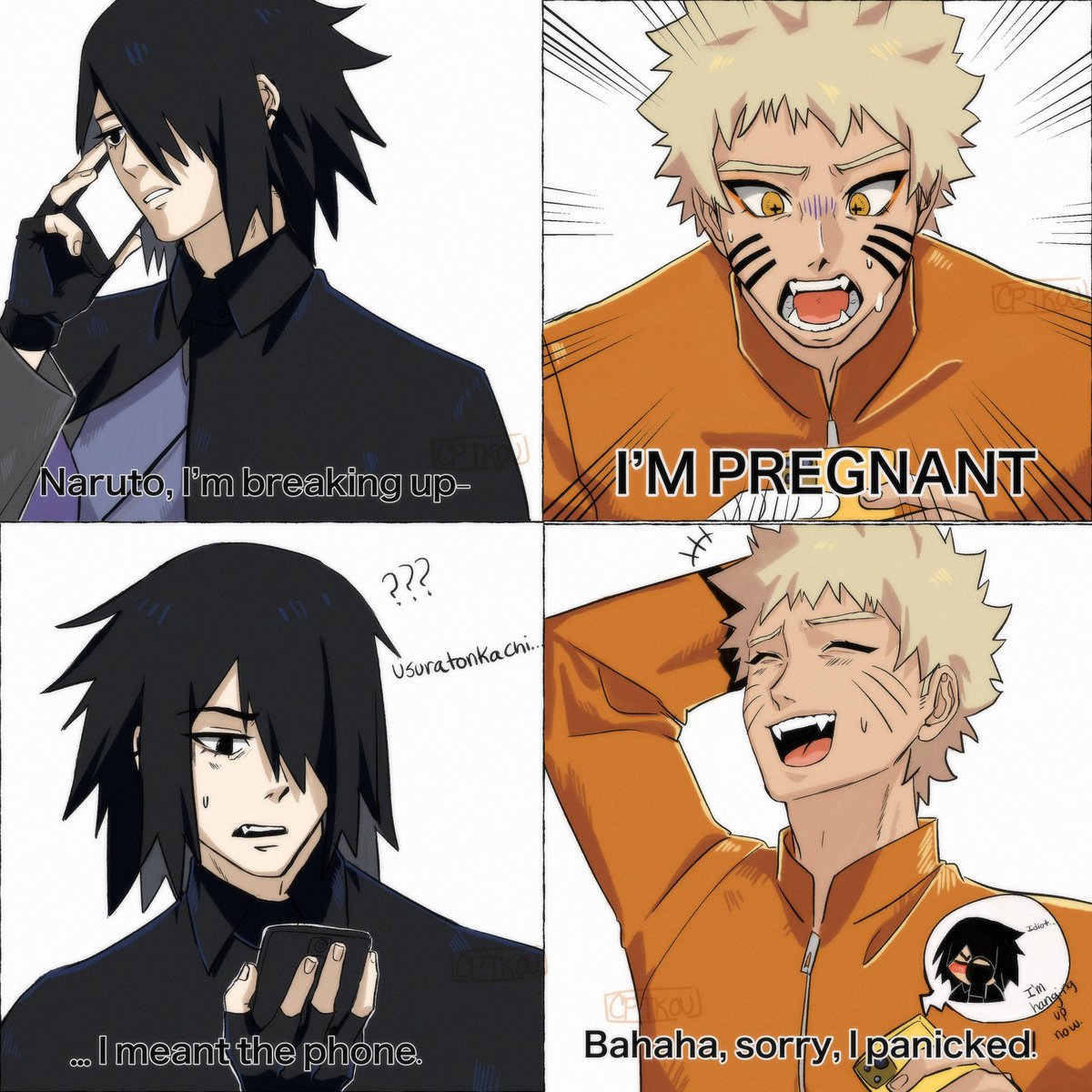 Cptkou1's tweet photo. I saw this joke and thought of them 

#sns #sasunaru #サスナル https://t.co/mZLlykNyF0