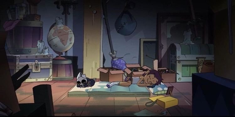 Kartbro48's tweet photo. I always forget that luz took the closest as her room and made it close to home https://t.co/dlKkmcwH2x