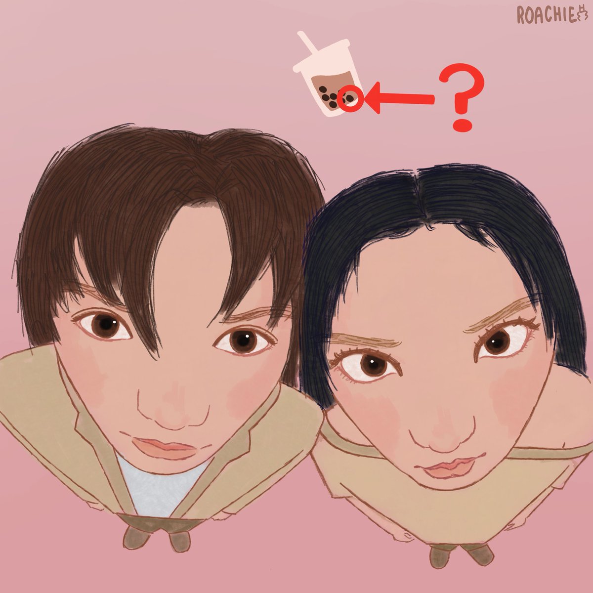 dearppullit's tweet photo. who are these bobaful children at my front door?! #bobaz
#kangtaehyun #leewonhee
#txtfanart #illitfanart https://t.co/g44y5MMEoQ