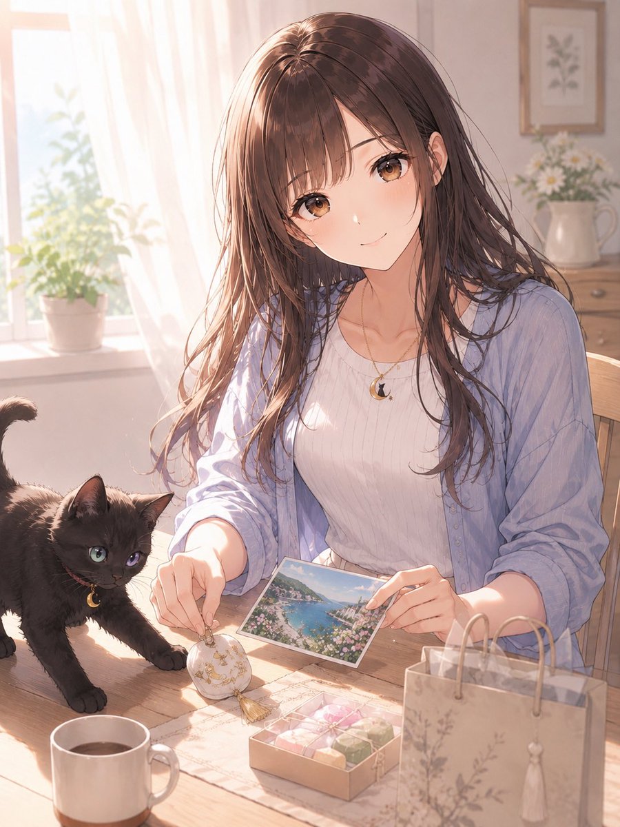 おはようにゃんにゃん 🐈‍⬛🐾 おはようございます、にこです✨️ 旅の