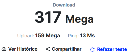 ASula1979's tweet photo. @AlaresInternet estou pagando 1G e essa é a velocidade. https://t.co/9F4Qo9WM4e