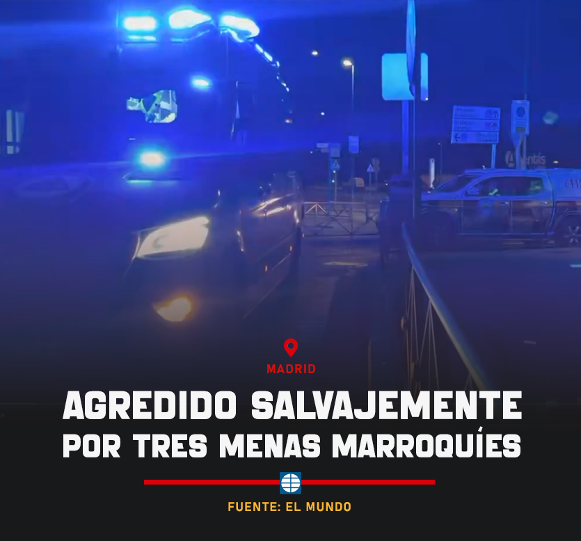 invadidos_com's tweet photo. 🔴 #ÚLTIMAHORA | Hospitalizado un joven de 18 años tras ser asaltado, brutalmente agredido y robado por tres marroquíes del centro de menas de Batán (Madrid).

🗯️ Por el momento solo han detenido a uno; tiene numerosos antecedentes por robos violentos y por una agresión sexual. https://t.co/ooqS5CzjLU