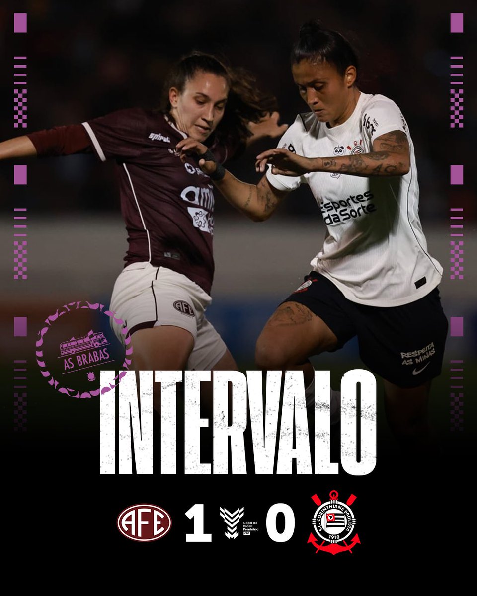 asbrabas's tweet photo. 1T | 49 min: fim do primeiro tempo.
#AFExSCCP (1-0)
#AsBrabas
#VaiCorinthians https://t.co/HEqtDcqPo9