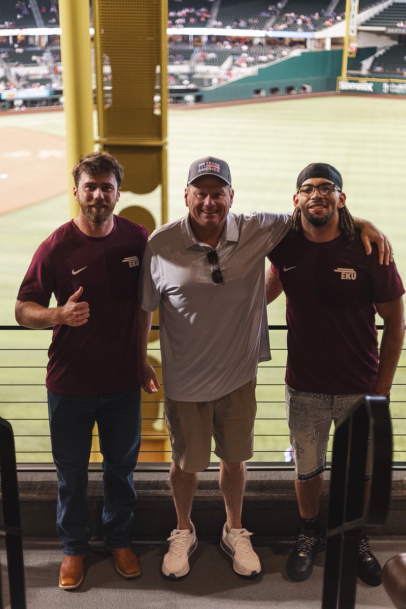 EKUFootball's tweet photo. A great night out at the ballpark!

#E2W | #MatterOfPride https://t.co/8b2iRSy0fs