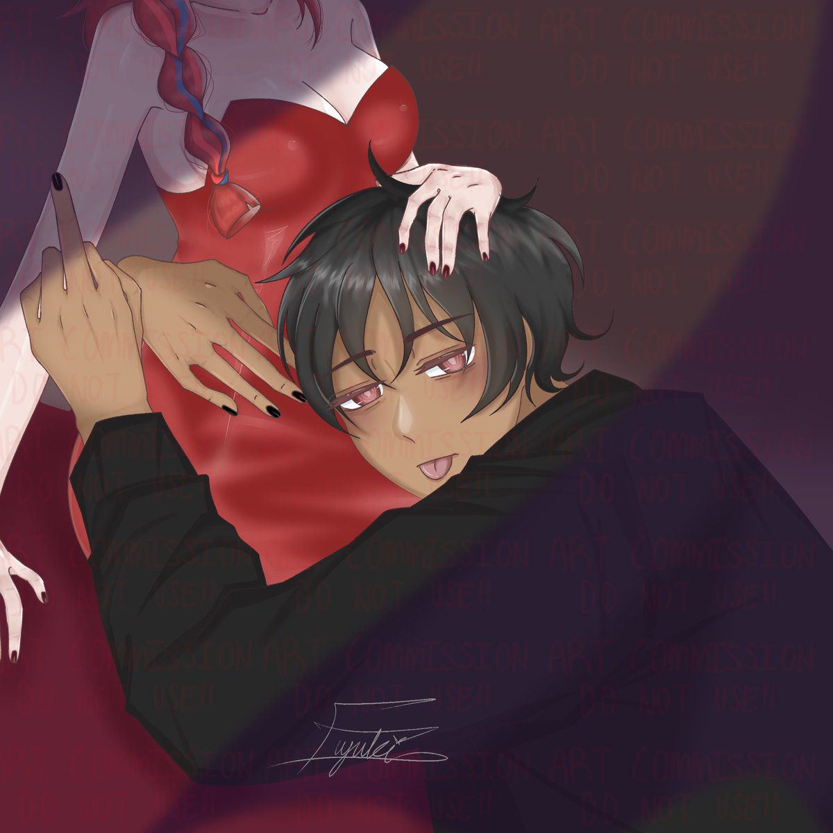 mitchiion's tweet photo. They didn’t went to their fancy dinner, they had other plans.
Art coms by @Amaris_Xiaofang ! Thanks for being so patient with me bestie 🙁
#art #commissionc #donotuse https://t.co/TGgEDAEYkP