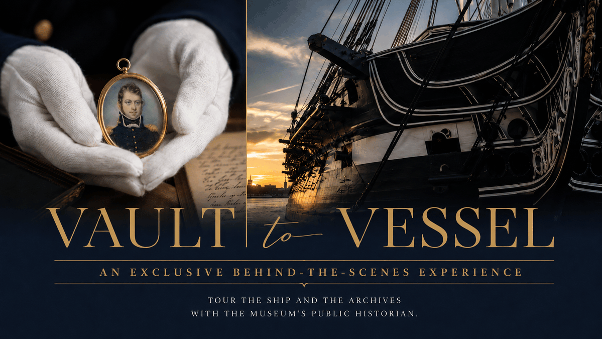 USSConstMuseum's tweet photo. "Old Ironsides" took center stage during Sail Boston. Now, step inside her story. Join our public historian for Vault to Vessel -- an intimate, behind-the-scenes experience. Monday, July 27, 2–4 PM. Space is limited: https://t.co/hyx7hS6RCx https://t.co/Jv4kUPAFXf