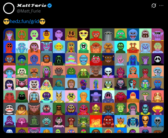 p0tpvper23's tweet photo. HOW HASNT THIS BEEN DONE - NEVER tokenized before

Matt Furie worked on a collection Named Hedz for ages 

Within the collection a frog named Peporo is highlighted with a message form pepe saying  "The new crowned Pepe" 

PEPE OF OUR TIME

Multi million runner easily 

https://t.co/l9HlaOU3sg
https://t.co/7lyfeDBWCB