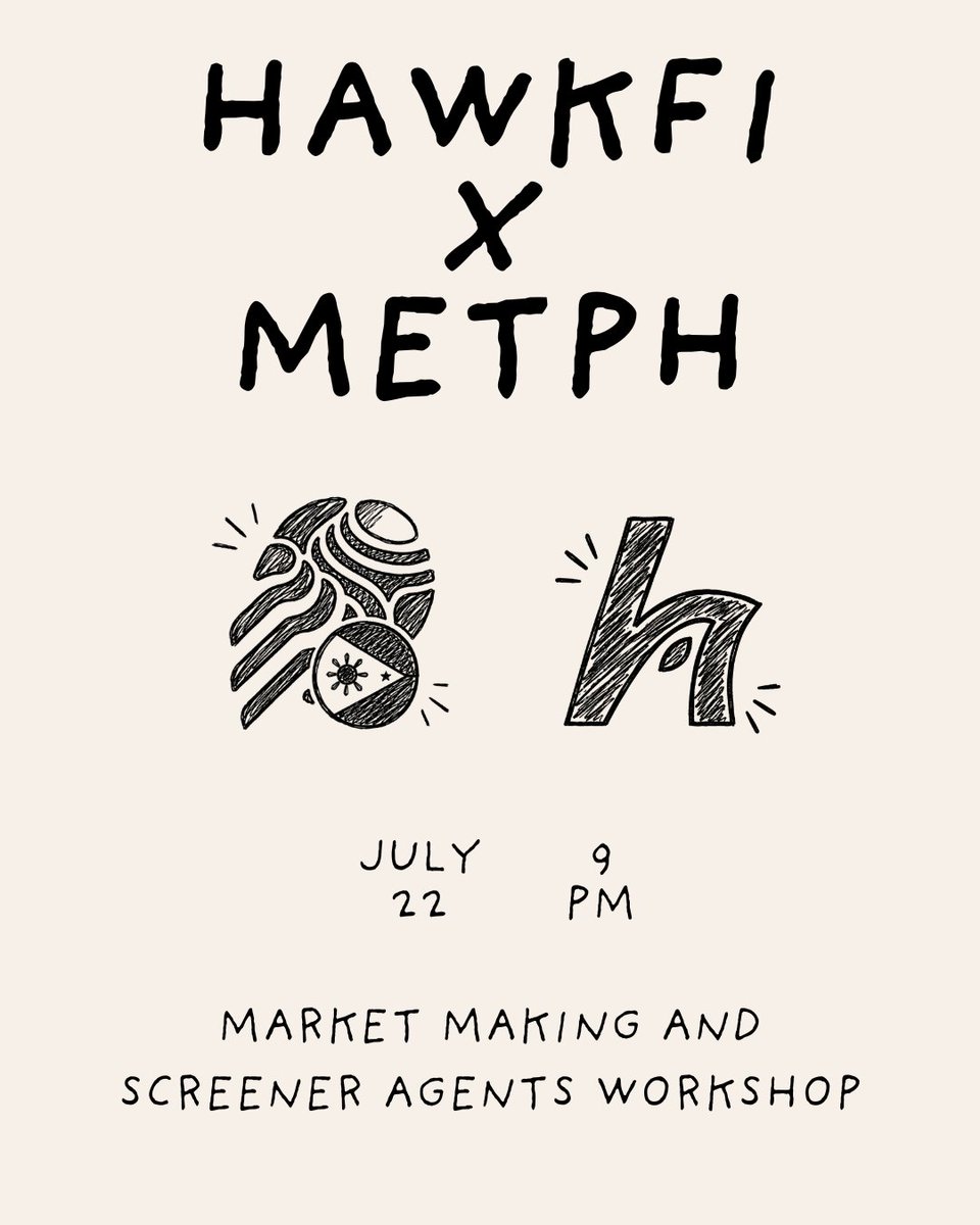 Meteora_PH's tweet photo. HAWKFI x METPH Workshop is here! 🦅🇵🇭

Curious paano gamitin ang screener agents para makahanap ng opportunities nang mas mabilis?

Join us this July 22, 9:00 PM (GMT+8) for an exclusive workshop with @HawkFi_ and @Meteora_PH 

Hosted by @sinag_crypto and @DeFiDeRekt!

See you LPinoy!