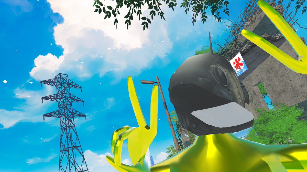 0o3kn_'s tweet photo. 夏が来ましたねーの再掲。おはようございます

 #VRchat https://t.co/E5i5gRa90V