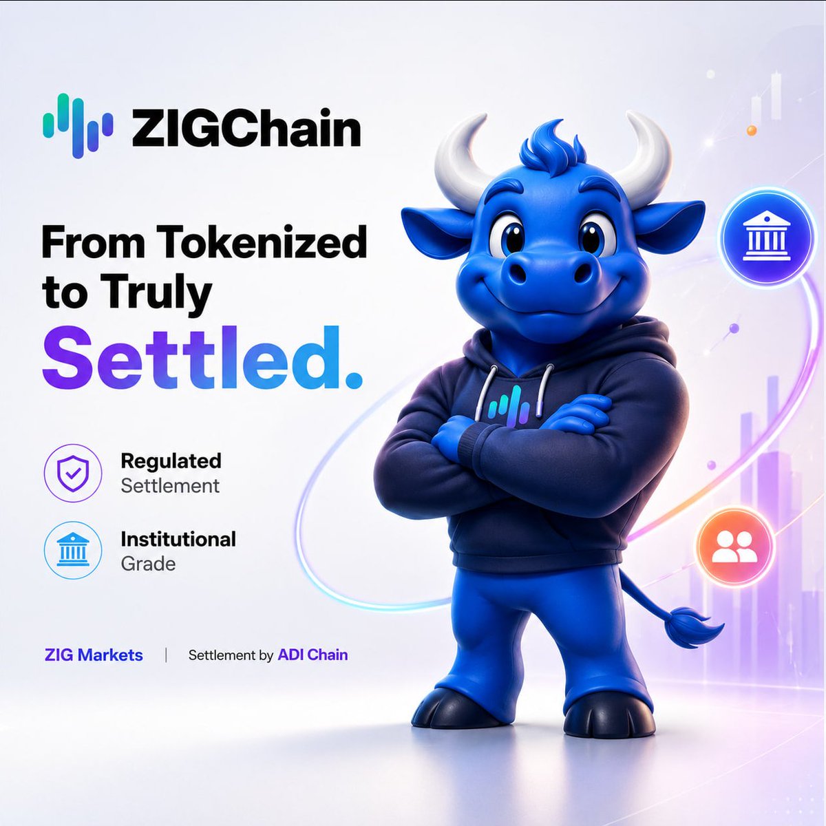 Defifundamental's tweet photo. The Tokenized Asset I Owned That Could Not Go Anywhere

Two years ago I held a position in something a team proudly called "tokenized." The wrapper was beautiful.

The problem showed up the day I wanted it to do something. There was nowhere for it to settle. No regulated rail underneath, no counterparty who could accept it as real money.

I owned a screenshot of an asset. The asset itself was stuck.

Here is the part almost nobody explains. Settlement is not moving a token from A to B. It is the moment a regulated institution agrees the transfer is final and something they can put on their books.

A generic chain cannot give them that. A settlement layer built for compliance can, and that is what turns a wrapper into money an institution will actually fund.

That is the split. ZIG Markets originates and distributes the instruments. @ADIChain_ settles them inside the IHC ecosystem, so what ships is capital that moves into receivables and SME credit instead of sitting still for a yield screenshot.

And there is a third piece. Once an asset can settle and fund, the door opens to people who were never on the guest list. The saver locked out of private credit. The small business that never qualified for working capital.

The applause goes to the wrapper. The moat is the part an institution will sign off on, and the part that finally lets the rest of us in.

Show me one "tokenized" asset in your wallet that can settle and fund something today, not just sit there looking finished.