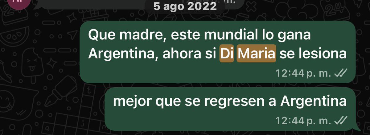 jasielsosa's tweet photo. Y una vez más se comprueba que esta generación de Argentina sin Di María no gana nada. Los reflectores se los lleva ya saben quién, pero el verdadero héroe Argentino siempre fue el “fideo”, siempre se los dije. Hasta dije que el mundial lo ganaba Argentina en 2022: https://t.co/If3TAteDyL