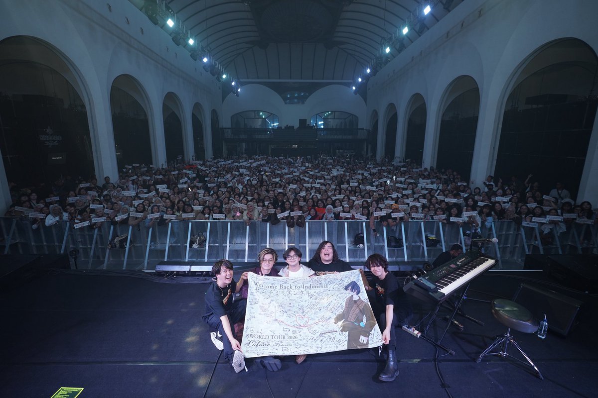 nikudrcreampan's tweet photo. Centimillimental 
WORLD TOUR 2025-2026 “Cafuné”
Bengkel Hall(Jakarta)

お客さんの熱量が凄かったですね。。。
特殊な響きのホールと相まって、別世界のように感じました。
ありがとうございました！！

Arash Buanaの歌、とても素敵だったなぁ。 https://t.co/4NywGGnOwK