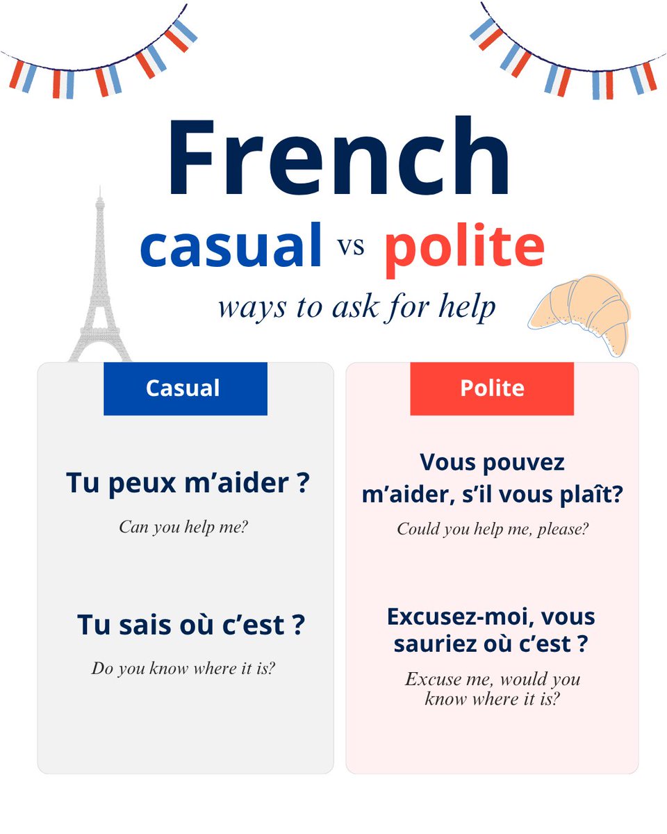 italki's tweet photo. In French, a small phrasing change can make your request sound softer and more natural.

#learnfrench #frenchphrases #languagelearning #italki https://t.co/iJ150AHORc