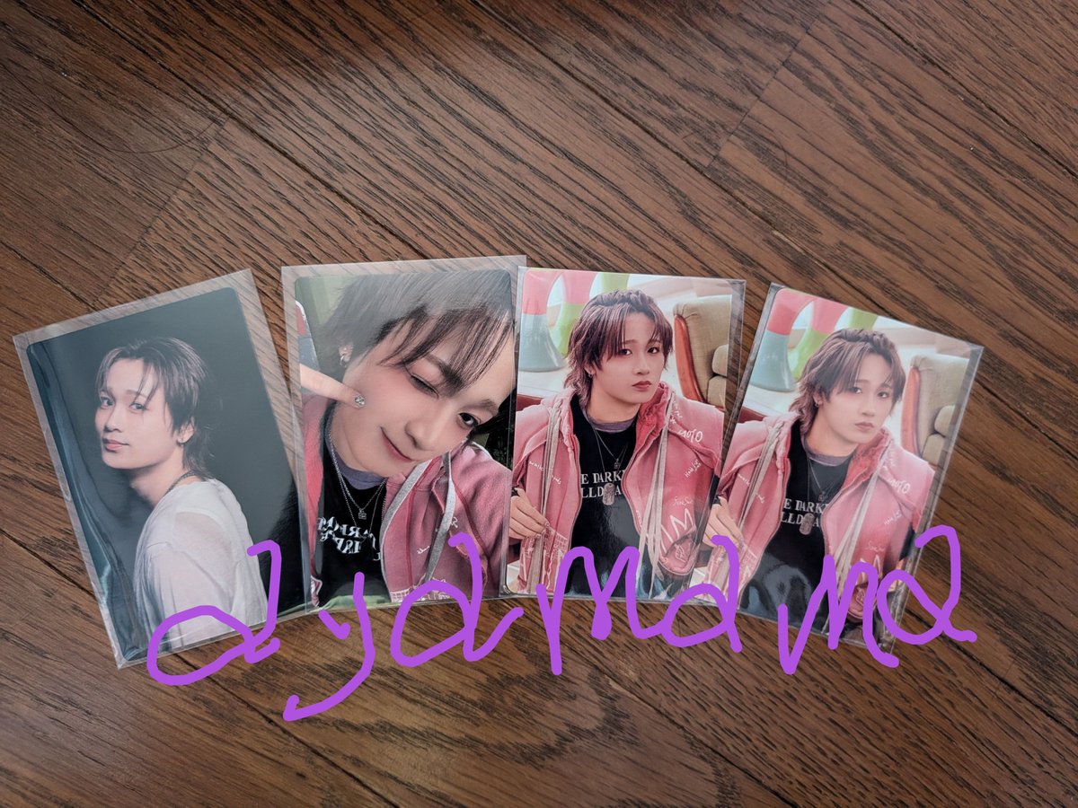 今回特典トレカ全メンバー来てくれた😭✨ ラポネさんありがとう