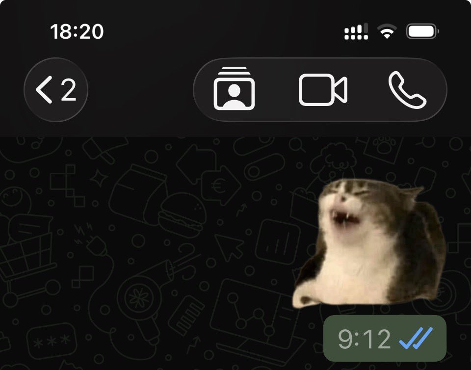 borrerubio's tweet photo. Oye @WhatsApp con tu nueva actualización no puedo ver los datos de contacto en un chat en modo aumento en IOS, como le hago? https://t.co/bk7VGD7w9k