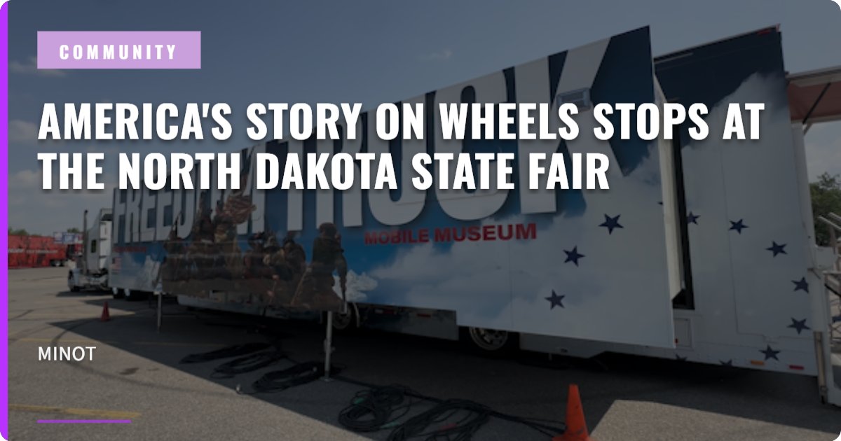 KXMB's tweet photo. This year, the North Dakota State Fair is celebrating America's 250th anniversary with the theme "Celebrate the Big 250 the Fair Way." Here's one way to get patriotic: https://t.co/UqEMQxNy7l https://t.co/9oQFHYSlCG