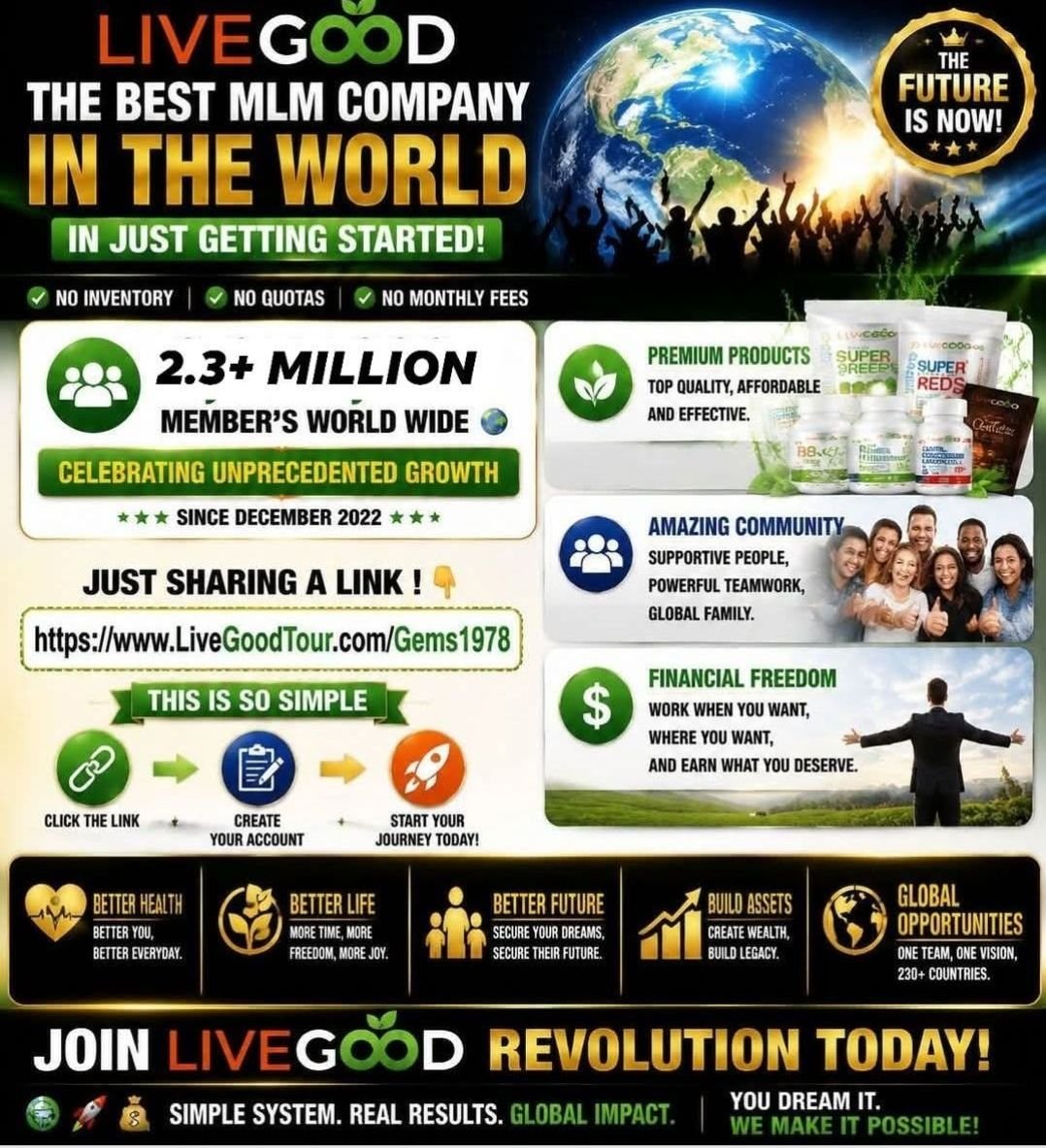 Garganera78's tweet photo. 🔥 GET YOUR MEMBERSHIP TODAY AND TAKE THE FIRST STEP! 🔥

👇 REGISTER HERE &amp; GET STARTED:
https://t.co/y3sKtU3oY8

💚 Your journey begins with one decision.
💚 Your future starts with one action. https://t.co/d2TNcZuZ8Q