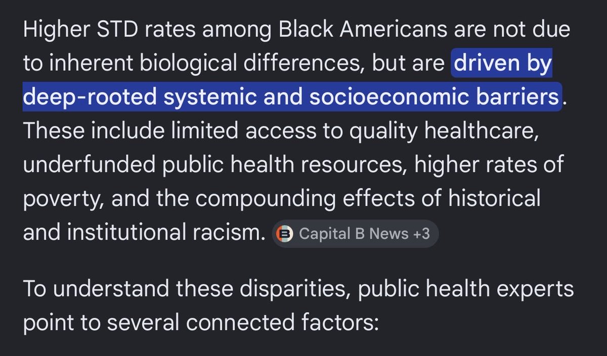 goodntentions's tweet photo. @The_Only_Barbie This goes deeper than race or gender Its socioeconomical.  Homosexuality is in every race &amp; culture. DL men are worldwide so that isn’t the sole reason for high rates https://t.co/UUbKNeo2j0