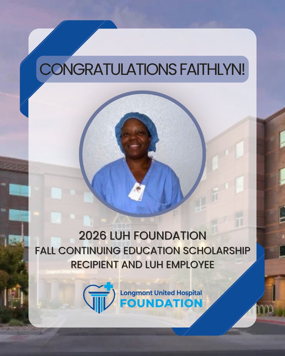 LUHFoundation's tweet photo. We’d like to highlight and congratulate a few of our new recipients of the LUH Foundation’s 2026 Fall Continuing Education Scholarship who are also dedicated employees of our hospital while being committed to growth within their education! 🩵 https://t.co/r0NZ0iPIbS