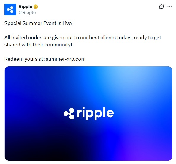 mrChris_Reid's tweet photo. Ripple event is invite-only for now.

My invite code: YUUK17

You can redeem it directly on Ripple site below: https://t.co/XNcCv7U0Bo          https://t.co/jYuT7NZKKf
