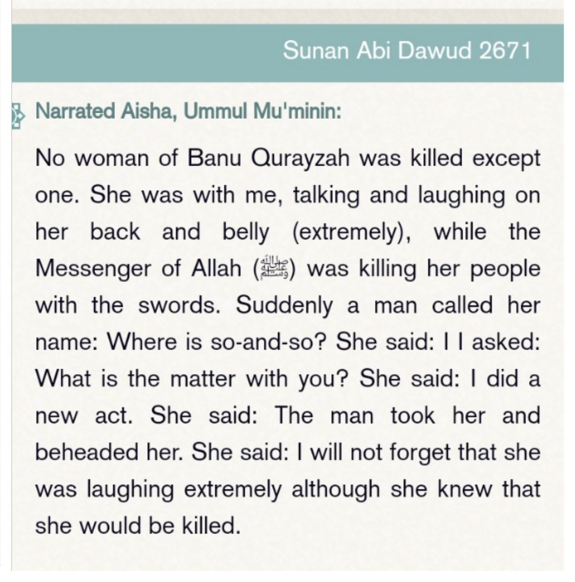 _TheExtremist_'s tweet photo. @MuhammadNo79914 @Abdullah_Neo0 @WoundedTiger__ Dude! I posted complete hadith in which, Muhammad with his gang used to make sudden night raids (not any single time but habitually) in which children and women were killed. The hadith also points that the gang was more sensitive than Muhammad as they are least felt bad for that. https://t.co/fv2lNhedct
