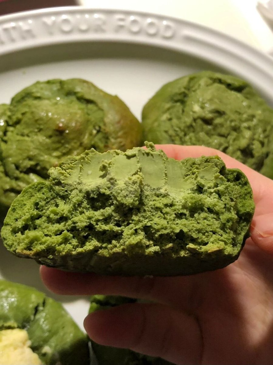 hiya3641's tweet photo. Just nailed my first matcha scone batch—flaky edges, the perfect green hue, and that subtle earthy matcha flavor! Cozy Sunday vibes in full swing. https://t.co/y2HOvkY5w1