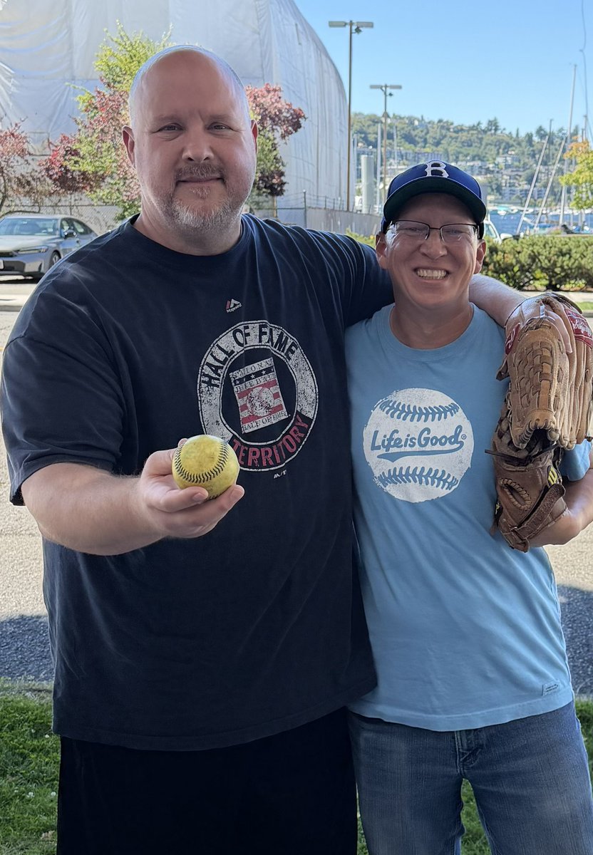 jscukanec's tweet photo. The question I get asked most is, “Why did you start playing catch?”
Well, it’s Ethan Bryan’s fault.
It was his idea to try and play catch everyday. I just copied it.
The friendship happened in between throws.
1,394 days apart.
#catcheveryday https://t.co/pDfcqYg4r9
