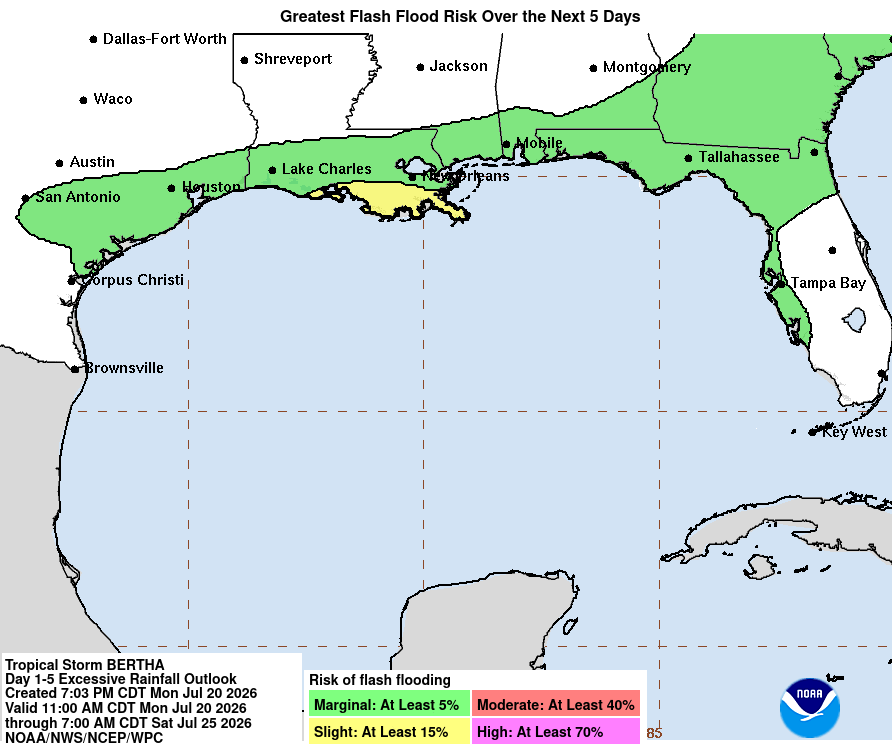 USAS_WW1's tweet photo. #Bertha Tropical Cyclone Bertha churns the Gulf of Mexico with Florida, Alabama, Mississippi, Louisiana and Texas at risk of floods before it becomes a depression. Meanwhile Elida and Fausto churn the Pacific Ocean. #Bertha #Elida #Fausto #Weather #TropicalStorm #Hurricane @NOAA: https://t.co/4KfZaGWD8j