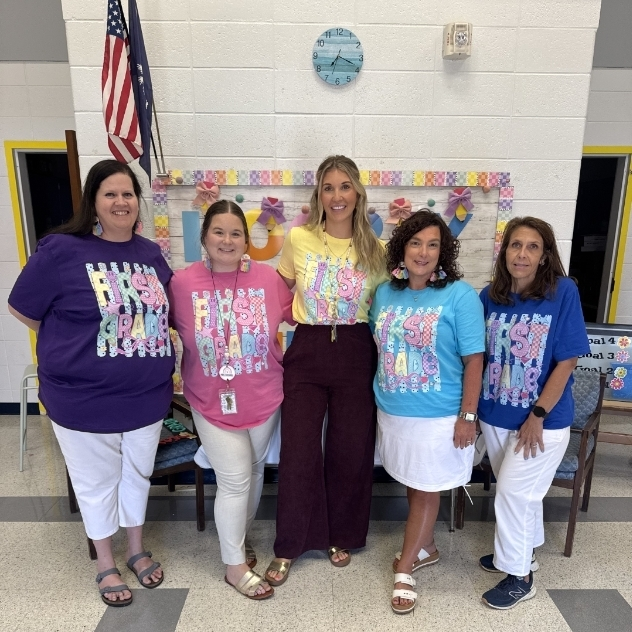 NAUES2024's tweet photo. 📸💙 Mrs. Rutland's First Grade students celebrated the first day of school by taking their First Day of First Grade photos! We can't wait to watch our Dolphins learn, grow, achieve, and make wonderful memories this school year! 🐬📚✨
#NAUES #FirstDayOfSchool #FirstGrade https://t.co/h1rxapJvfg