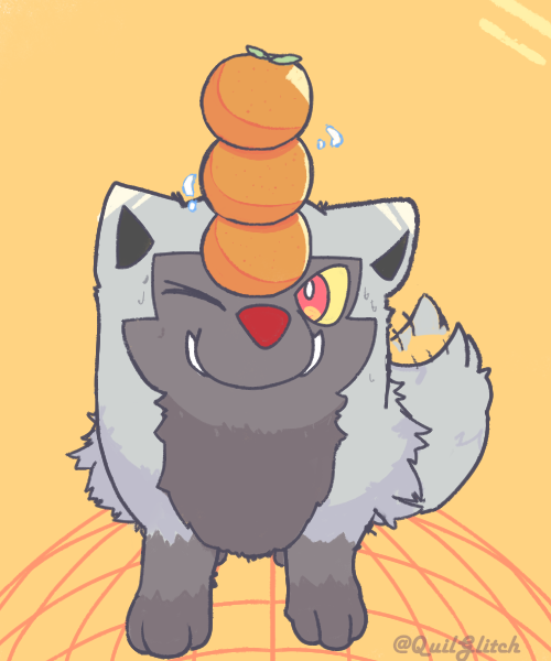 QuilGlitch's tweet photo. Poochy keeping the balance https://t.co/fjJJZXpFnu