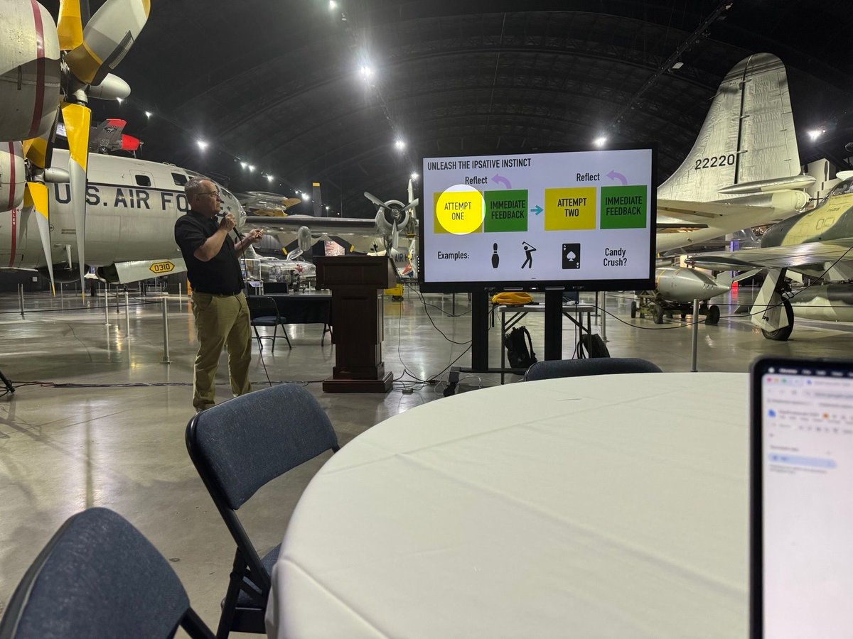 mrshowell24's tweet photo. Spent the day at the National Museum of the U.S. Air Force learning about EduProtocols! ✈️ of course a stop at Buc-ees 

Great conversations, fresh ideas, and a reminder that the best learning starts with curiosity. https://t.co/rTowkVwhD9