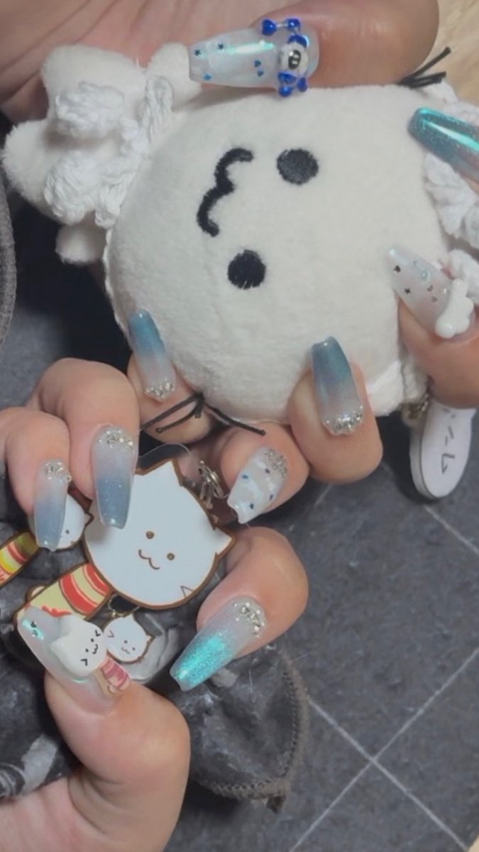 yu_otoha_'s tweet photo. こけしぜんねこﾁｬﾝ＆トトﾁｬﾝネイル🩵
宮城ver.
今回も色んな人にかわいい言ってもらえて嬉しかったぜ😏😏😏

 #オトサーチ
 #otoha_OURPLANET https://t.co/YmLGi7Kcmz