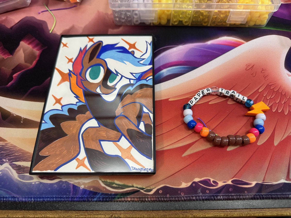 SovietRusalka's tweet photo. Shoutout to the time I got really obsessed with kandi bracelets after PVCF 25, bought a kit and custom beads for certain characters and then haven’t picked it up since 😩 https://t.co/YSnab1kUGV